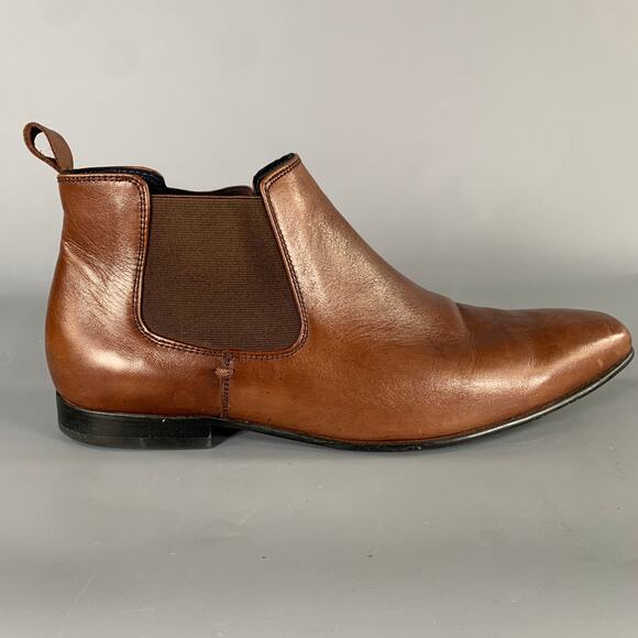 DROVER Size 12 Brown Leather Square Toe Boots main image 6